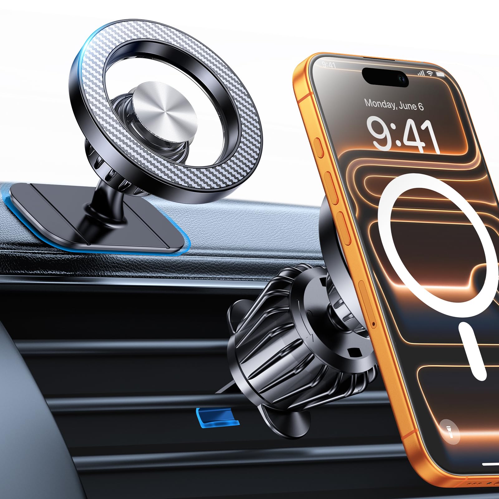 Magnetic Alignment Dashboard Phone Mount